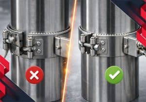 نصب صحیح و غلط المنت تسمه ای و تاثیر آن بر عمر و یکنواختی دما