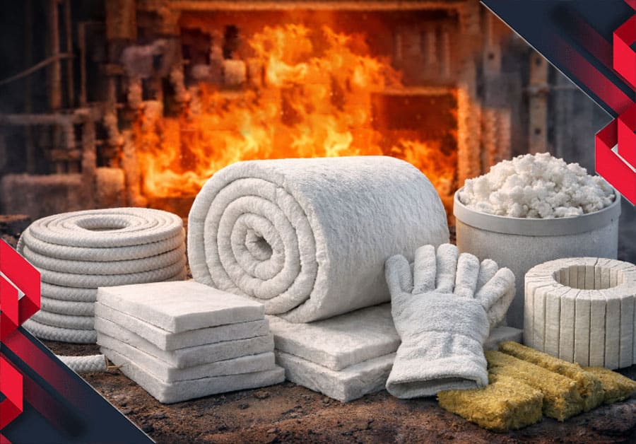 الیاف سرامیکی چیست؟ و مقایسه الیاف سرامیکی و پشم سنگ در عایق‌کاری کوره